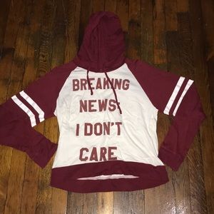 “Breaking News: I don’t care” Hoodie